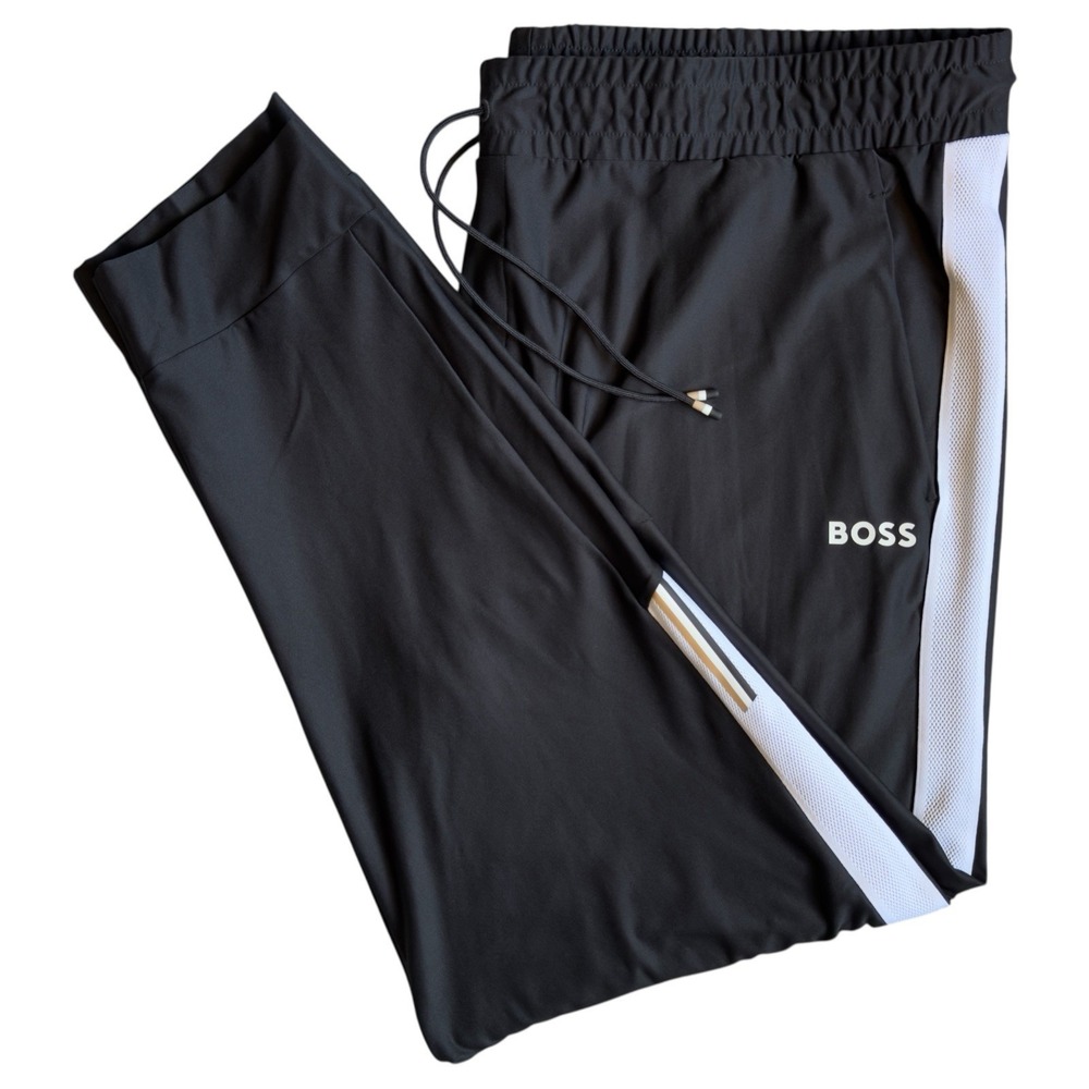 Hugo Boss Mens 4XT Black Joggers Matteo Berrettini Performance 4XLT NWT